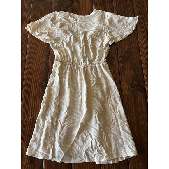 Monteau Los Angeles Linen Dress Prairiecore Senior Graduation‎ Rustic Farm Sz S - Picture 7 of 7